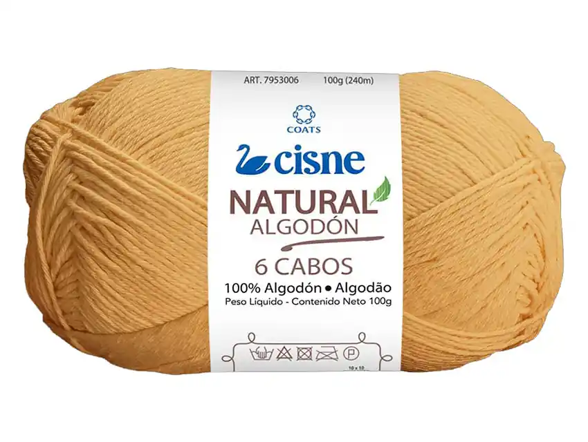 HILO 6 CABOS ALGODON CISNE P/TEJER 5 OV X 100GRS